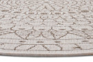 Kusový koberec Twin-Wendeteppiche 105475 Linen kruh – na ven i na doma