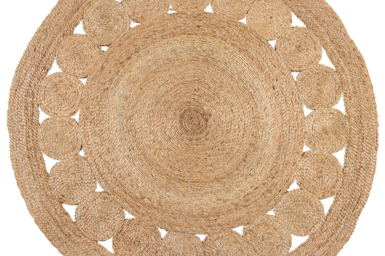 Kusový koberec Jute Arya Natural kruh