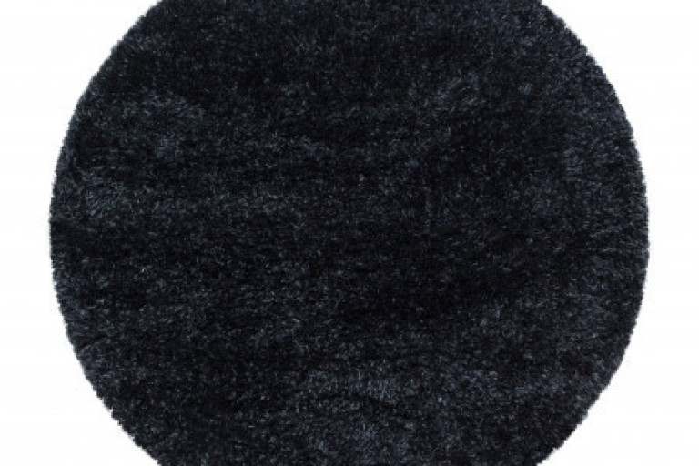 Kusový koberec Brilliant Shaggy 4200 Black kruh