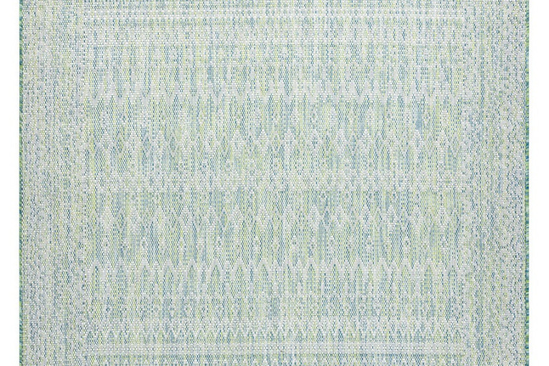 Kusový koberec Sion Sisal Aztec 22184 green/blue/ecru – na ven i na doma