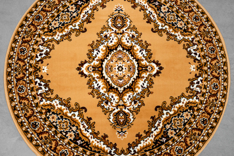 Kusový koberec TEHERAN T-102 beige kruh