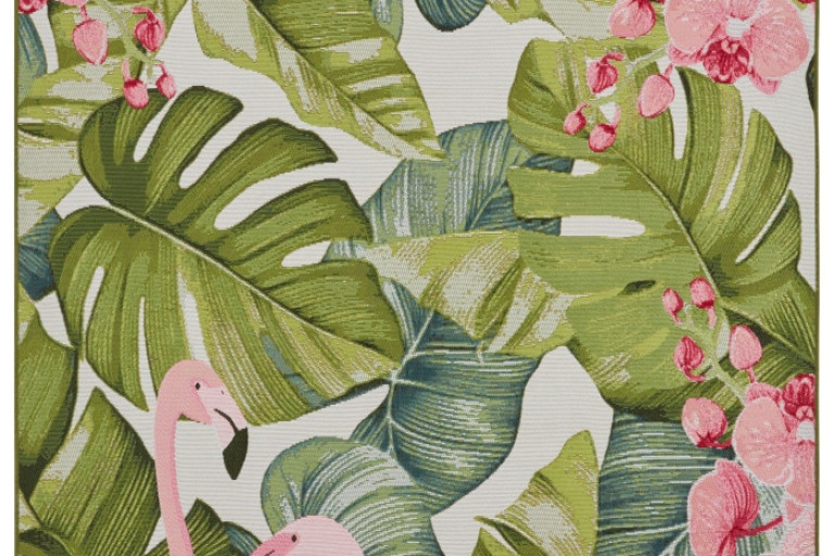 Kusový koberec Flair 105614 Tropical Flamingo Multicolored – na ven i na doma