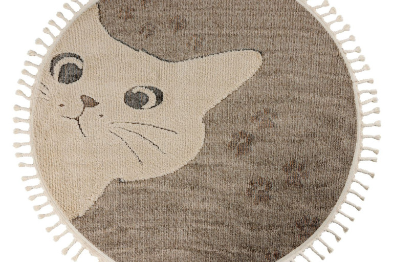 Dětský kusový koberec My Fano 396 Cats kruh