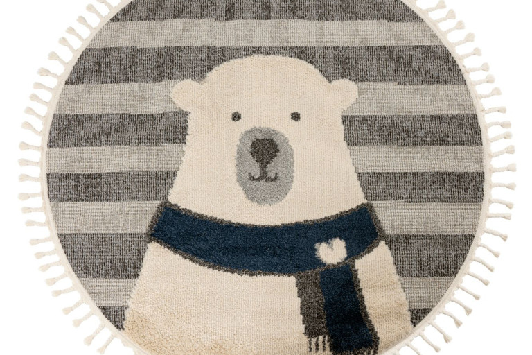 Dětský kusový koberec My Fano 398 Bear kruh