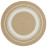 Kusový koberec Braided 105556 Creme Beige kruh – na ven i na doma