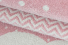 Dětský kusový koberec Bambi 820 pink kruh