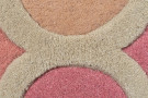 Ručně všívaný kusový koberec Illusion Rosella Pink/Blue kruh