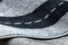 Dětský kusový koberec Fun Track grey