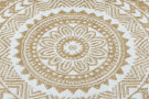 Kusový koberec Napkin gold kruh