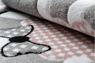 Dětský kusový koberec Petit Dolly sheep grey kruh