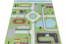 Dětský koberec Play 2902 green - autodráha