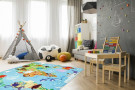 Dětský kusový koberec Torino kids 233 WORLD MAP