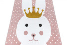 Dětský kusový koberec Petit Bunny pink