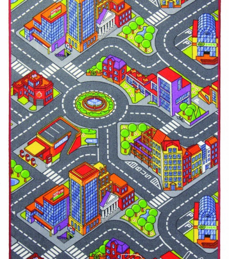 Dětský kusový koberec město Big City
