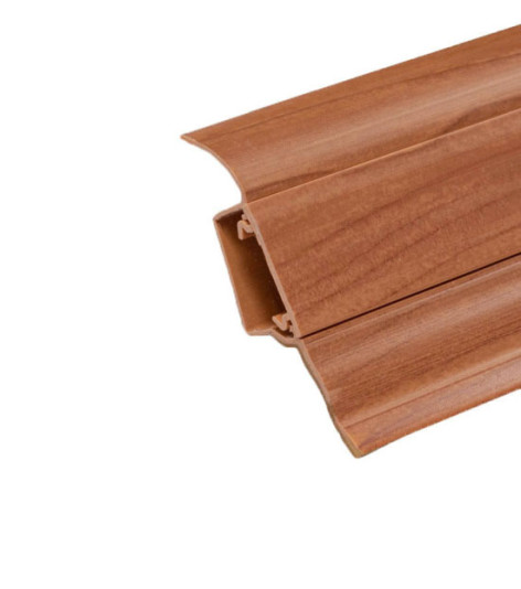 Obvodová soklová lišta plastová Döllken SLK 50 - W170 Třešeň pařená (pro PVC a vinyl) - 250cm