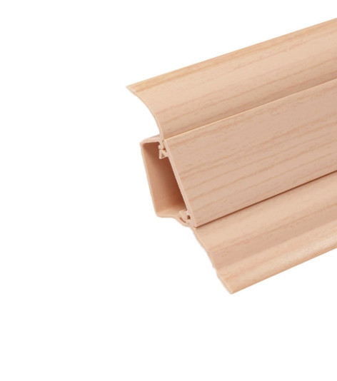 Obvodová soklová lišta plastová Döllken SLK 50 - W172 Jasan (pro PVC a vinyl) - 250cm