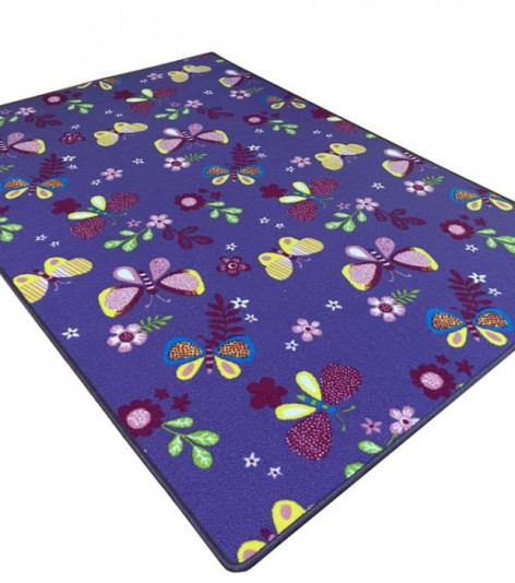 Dětský koberec Motýlek 5291 fialový