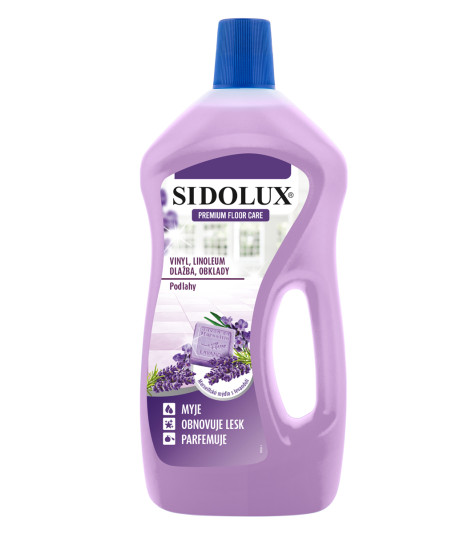 Sidolux Premium Floor Care - Vinyl,linoleum, dlažba, obklady - Marseillské mýdlo s levandulí 750ml