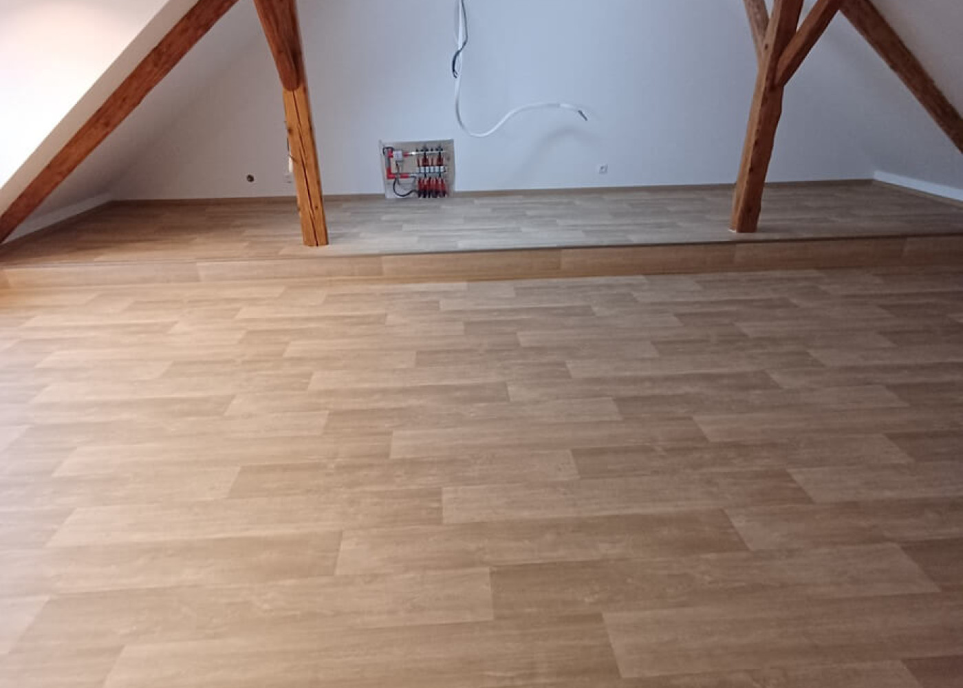 Nová podlaha v podkroví